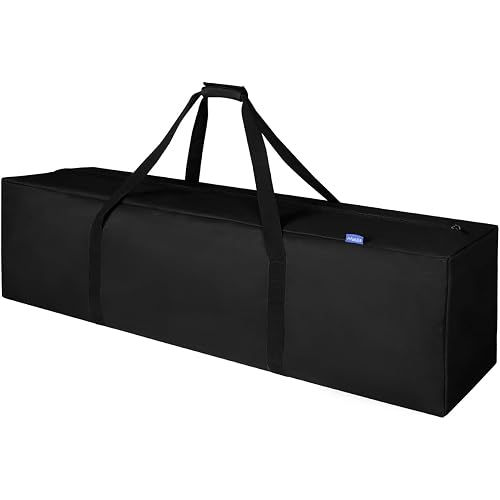 INFANZIA 45inch Sports Duffel Travel Bag, 115L Extra Large Duffel Luggage Bag with Upgrade Zipper, Water Resistant & Foldable Equipment Storage Bag for Camping Tent Tripod Fishing