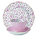 Royal Albert Rosen-Konfetti, 3-teiliges Set (Teetasse, Untertasse und Teller, 20,3 cm)