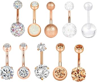 Lot of 10 Body Piercing Labret Tongue Eyebrow Barbell Mix Jewelry Silver,