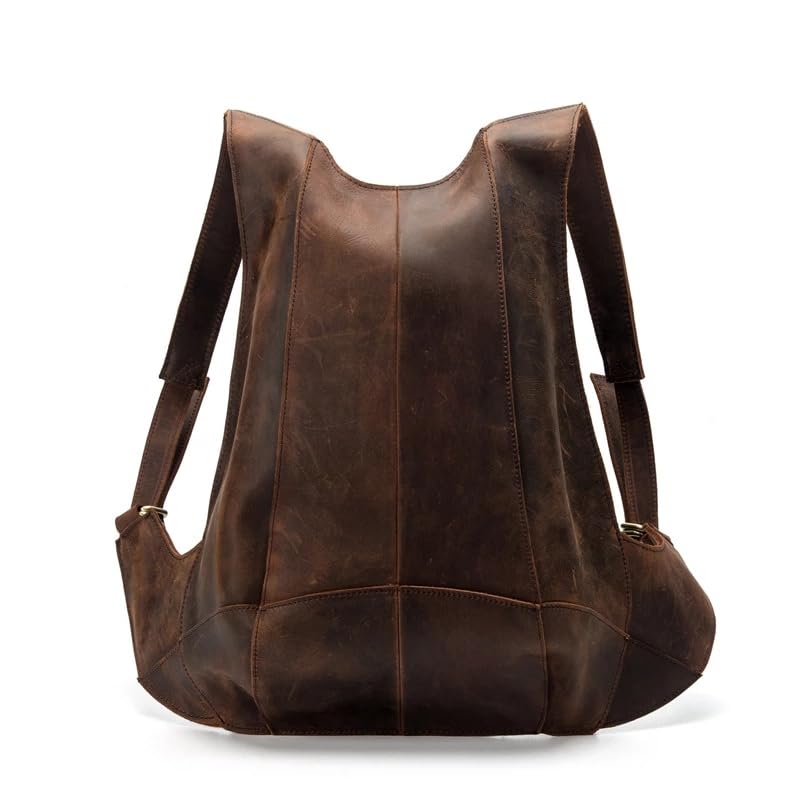 Grand sac à main en cuir véritable marron un héritage vintage au féminin