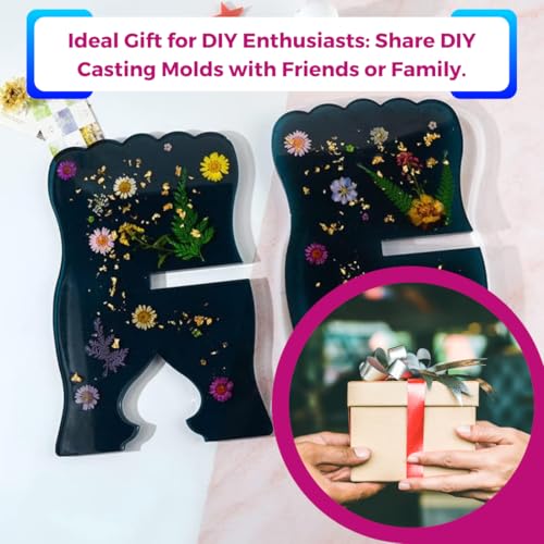 Image of Oytra Resin Art Mould Big Book Stand Holder DIY Multipurpose Silicone Mold Craft Materials for Beginners Professionals Artists Book Readers Hobbyists Casting Molding Set (2 Pcs)