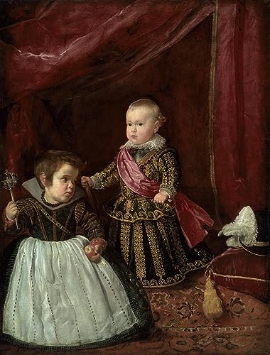 De Célèbres Tableaux Poster Peinture Abstraite Velazquez pour Mur Vide