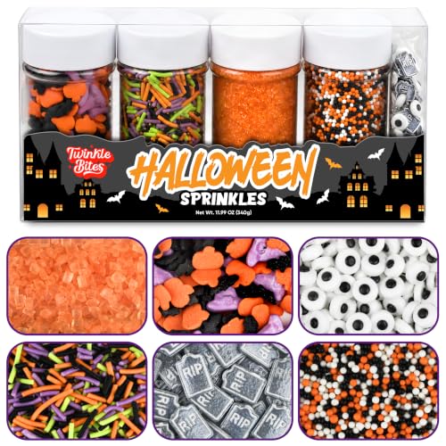 Halloween Sprinkles Decorating Set, 6 Variety...