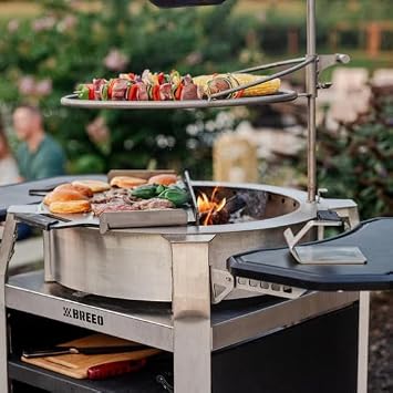 Breeo Live-Fire Grilling Bundle - Portable Wood Stove & Firepit Grill