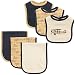 Hudson Baby 6-Piece Bib and Burp Cloth Set, Airplane