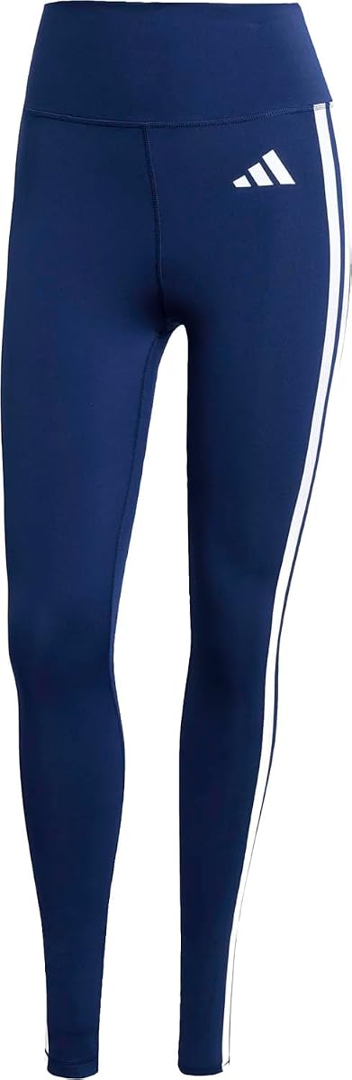 adidas - Womens Opt Ess 3S L Tight, Color Dkblue/White, Size: Small