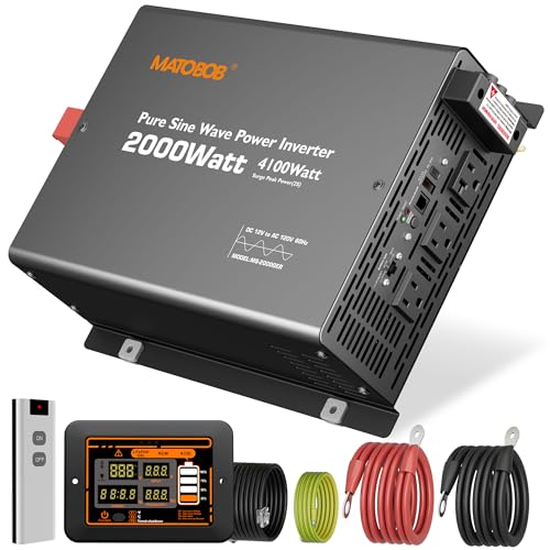 2000W Pure Sine Inverter with Dual Remote