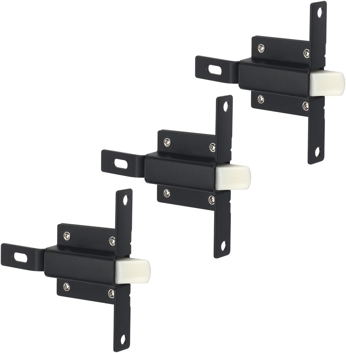 3pcs Replacement Fleetwood Style Latch E525 for Baggage Door Compartment Latch Catch Heavy Duty Trigger Latch Recess Mount fit for Fleetwood, Monaco and Winnebago 3 Inch Between Holes