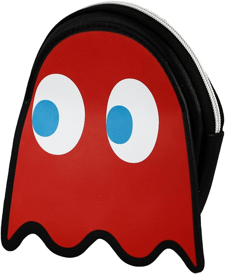 Pac Man Classic Video Game Red Ghost Character Charm & Coin Pouch