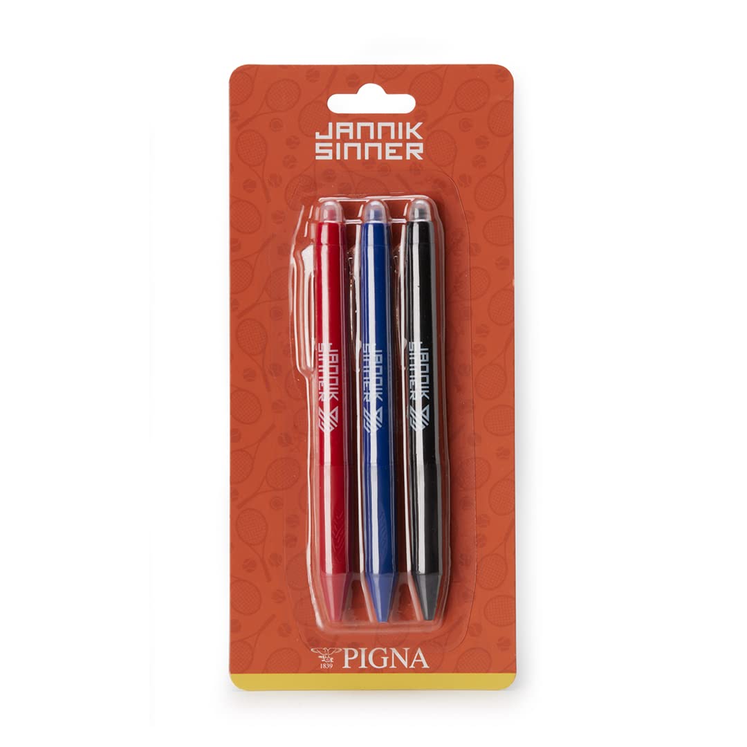 Pigna Set of 3 erasable pens Jannik Sinner By