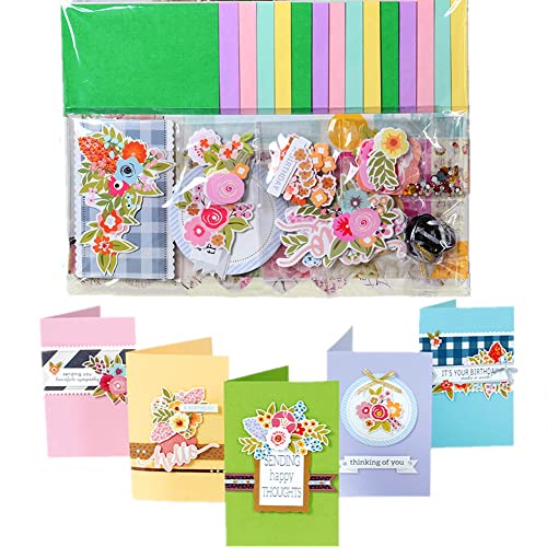 Gigicloud Diy Greeting Card Kits, Paper Greeting Card Set Handmade Diy Making Material Set For Birthday Invitation, Thanksgiving Christmas Holiday Bab