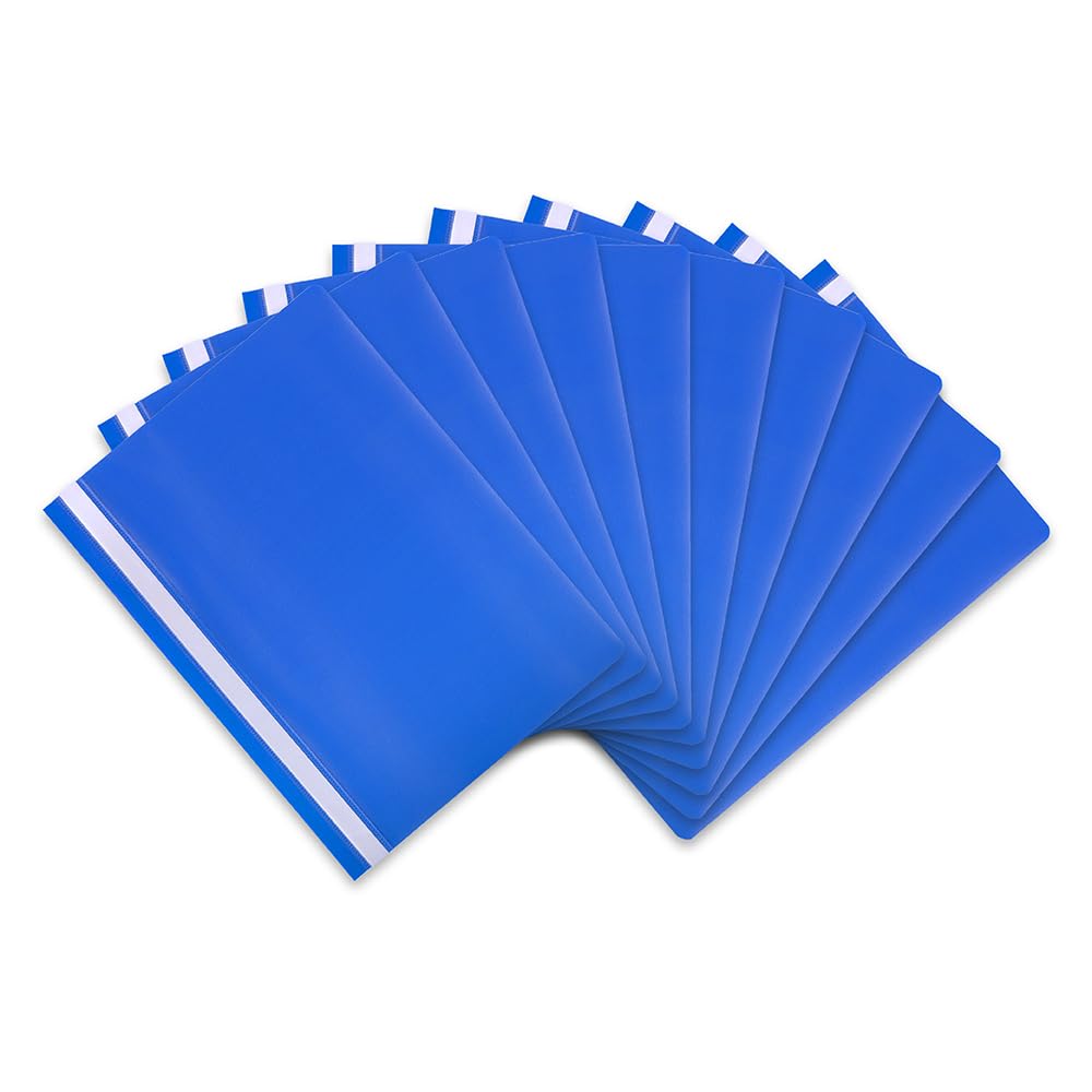 Hamelin A4 Blue Polypropylene Project Folders, Pack of 25 - Durable, Lightweight, and Vibrant