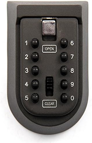 Queiting Combination Key Safe Waterproof Mini Combination Outdoor Push Button Key Safe Push Button Wall Mounted Key Safe Wall Mount Key Lock Box With Free Fixing Kit Key Cabinetfor Home Office