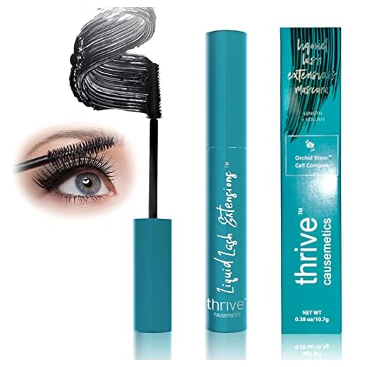 New Thrive mascara Liquid Lash Extensions Mascara, Thrive Mascara Liquid Lash Extensions, Thrive Causemetics Mascara, Brynn (Rick Black) 10.7g/0.38 OZ-01