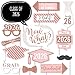 Big Dot of Happiness Rose Gold - 2020 Graduation Party Photo Booth Props Kit - 20 Count