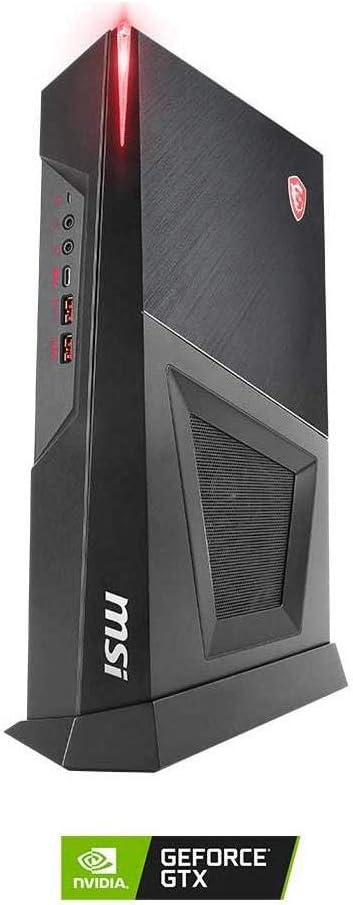 Ka morao view of the MSI MPG Trident 3 10SI-002US desktop PC showing various ports