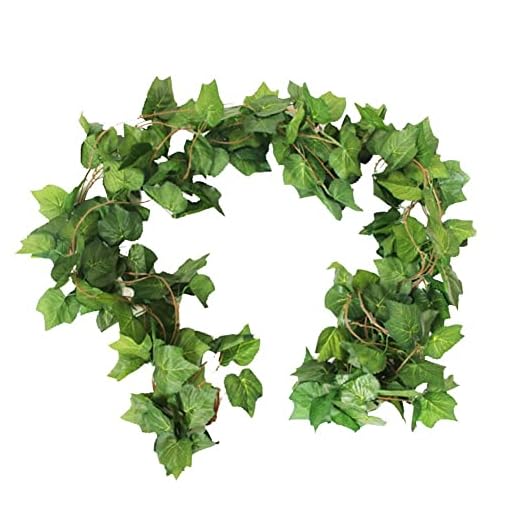 Botius 38 Ft - 5 Strands Autumn Artificial Grape Leaf Garland Fall Decoration for Home Wedding Wall Party