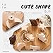Wooden Star Moon Shape Cabinet Knobs Decorative Wood Dresser Knob with Screws Nursery Dresser Knob for Kids Girls Boys Furniture Knobs Nursery Drawer Handles for Decor (8 Pack)