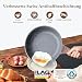 SENSARTE 28cm Antihaft Bratpfanne Skillet, Schweizer Granit Beschichtung Omelette Pfanne, Gesunde Stein Kochgeschirr Chef's Pan, Gasherd und Induktion Kompatibel