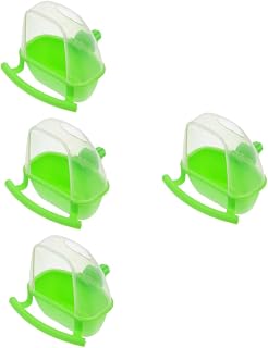 iplusmile 4 Pçs Caixa De Comida De Pássaro Alimentadores De Esquilo Alimentador Automático Alimentador De Frutas Recipiente Transparente Janela Alimentador De Pássaros Dispensador De