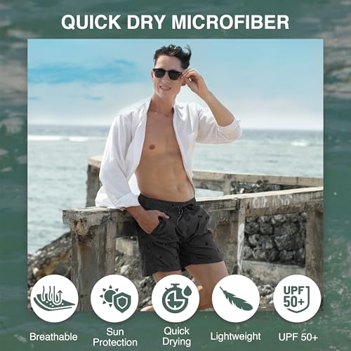 Image of Kanu Surf Men's Big Viper Extended Size Stripe Swim Trunk