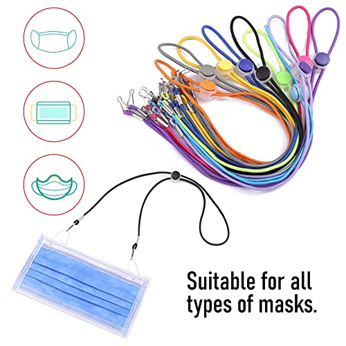 Luvadeyo Maskenband 10er-Pack, einstellbare Länge für sicheren Halt
