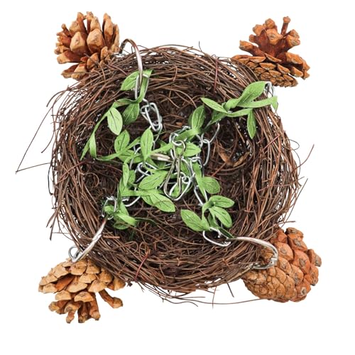 Image of Parakeet Nest, Hanging Parrot Hammock, Bird Swing Toys, Bird Perch Stand Toys, Birdcage Accessories, Suitable for Small to Medium Bird Parakeets Cockatiels