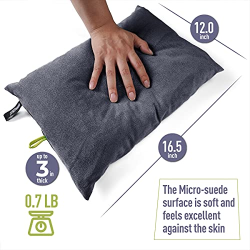 Zooobelives Down Filled Pillows For Camping/Travel, Washable Soft Cover, Camp Pillow For Neck & Lumbar Support On-The-Go, Ultralight & Compressible For Hiking Backpacking - Alplives2046 #TOP1