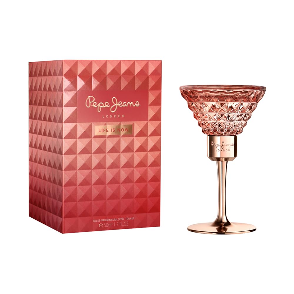 Pepe Jeans Life Is Now For Her Perfumy Damskie Woda perfumowana 50 ml Kwiatowy i Orientalny Zapach Prezenty Kobiety Perfumy Kobiety | Woda perfumowana i orientalna, zapachy kwiatowe, perfumy damskie