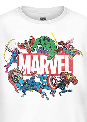"Marvel Comics Heroes Long Sleeve Tee - Spiderman, Ironman, Captain America & Hulk (White, XX-Large)" - Image 7