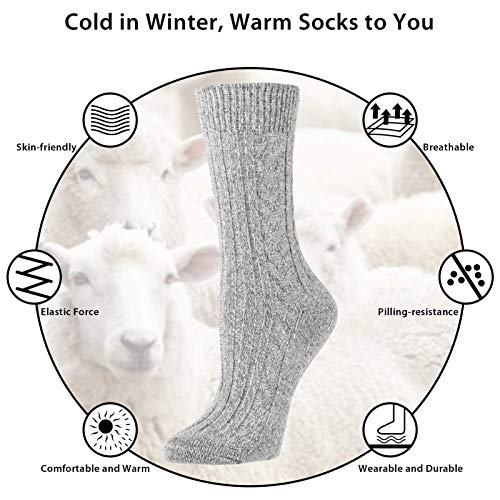 CLISPEED 5 Pares Torcer Meias Tricotar Meia Tubular Meias Atléticas Homens Meias Quentes Meias De In