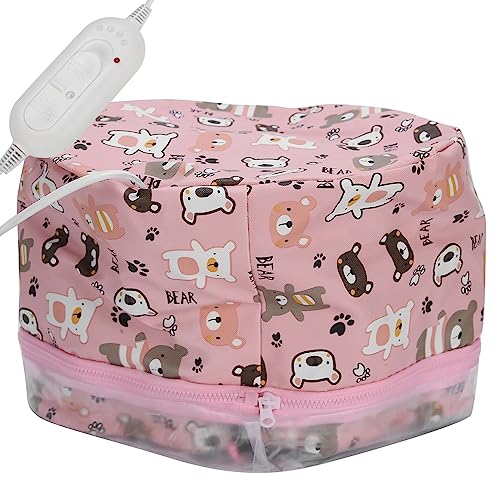 Calor para condicionamento profundo, tratamento de óleo, calor elétrico, vaporizador de cabelo, cont