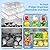 JollyPack 14 Pack Fridge Organizers, Refrigerator Organizer Bins with Lids, BPA Free Stackable Fruit Storage Containers for Fridge, Vegetables, Food and Drinks
