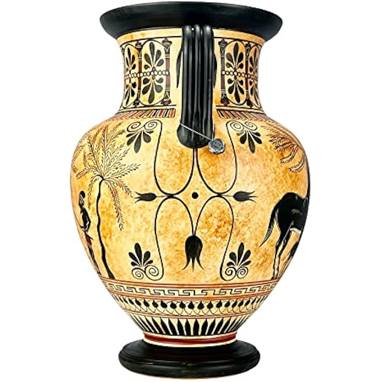 Amphora Olive Gathering Heracles Centaur Pholus Vase Ancient Greek Pottery Ceramic