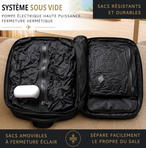 Organisateur De Valise Voyage : Sac a Dos Voyage Cabine Avion sous Vide Spécial Siege - Bagage ... – Image 3