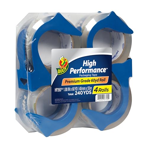 Ruban adhésif d'emballage pour déménagement réussi sans stress avec les rouleaux Duck HP260