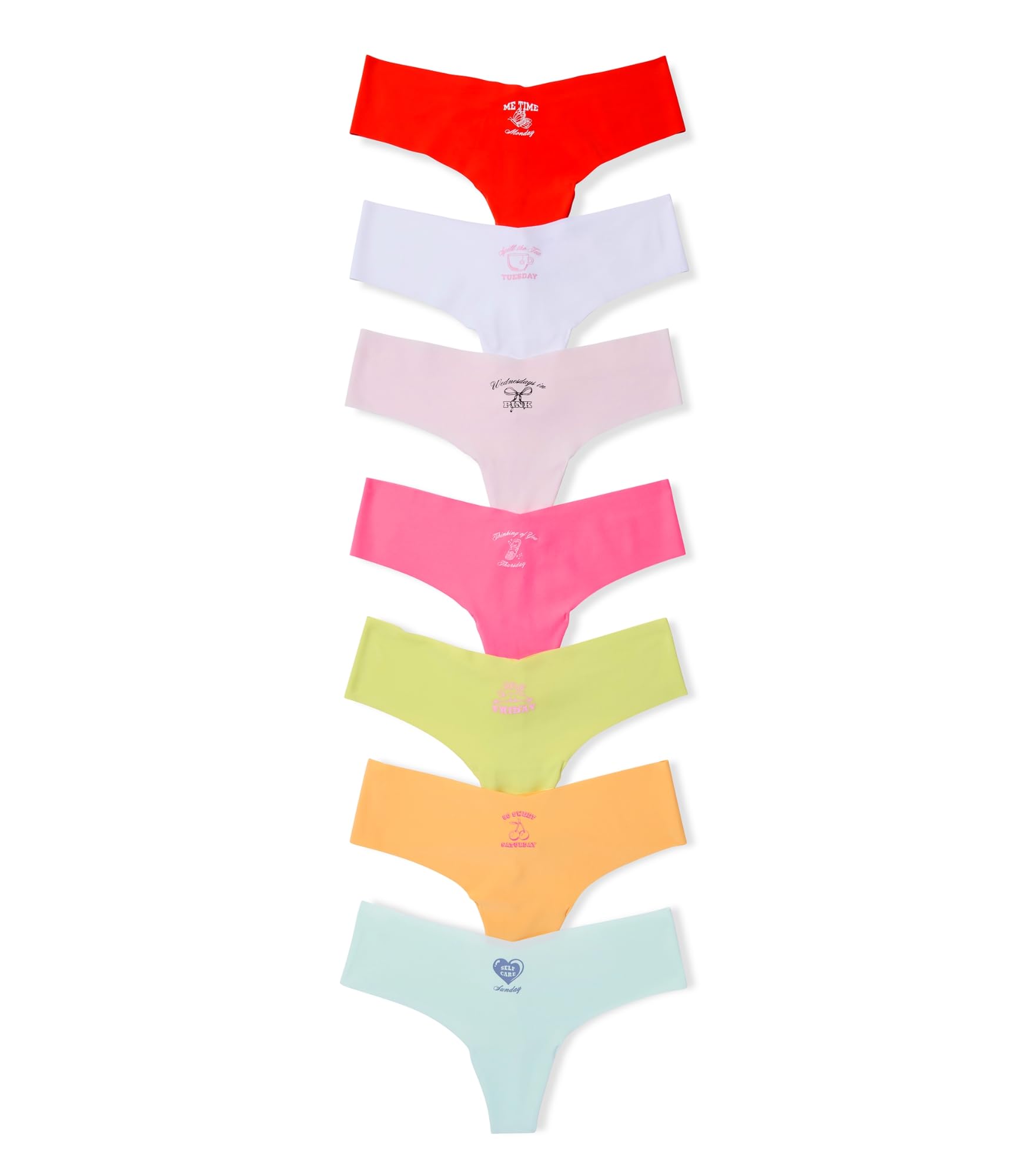 Victorias Secret PINK Womens No Show Thong Underwear Panties for Women XS-XL