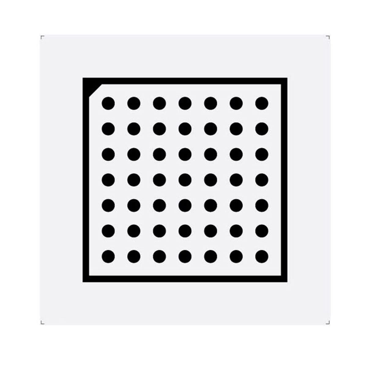 Lab Microscope Accessories 7x7 High Precision Optical Float Glass Alumina Non-Reflective Calibration Plate(HC050-2)
