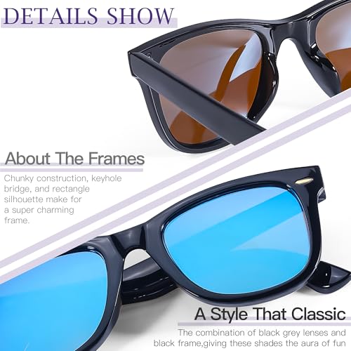 Image of SIPHEW Polarized Sunglasses for Women & Men - UV400 Mirrored Eyewear | Designer Unisex Fashion Sun Glasses w /Medium Fit,Suitable for Any Face Shape,Beach,Everyday Wear