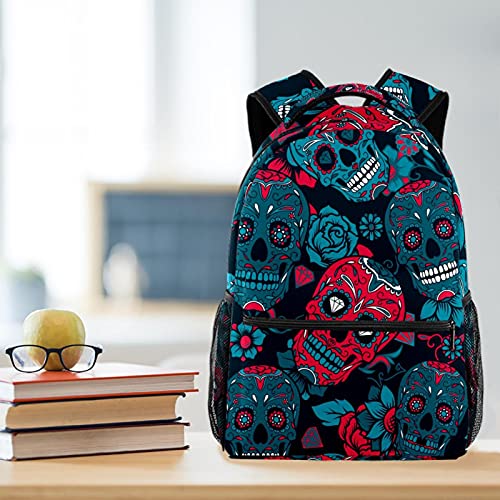 Sac à dos crâne coloré avec porte-bouteille pour enfants - 6