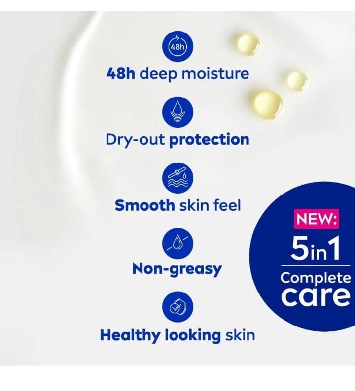 NIVEA Express Hydration Body Lotion with Sea Minerals & Deep Moisture Serum for Normal to Dry Skin, Fast Absorbing, 48H Moisture, Lightweight Non-Greasy Formula, 400ml Moisturizing Lotion, Pack of 2 - image 2