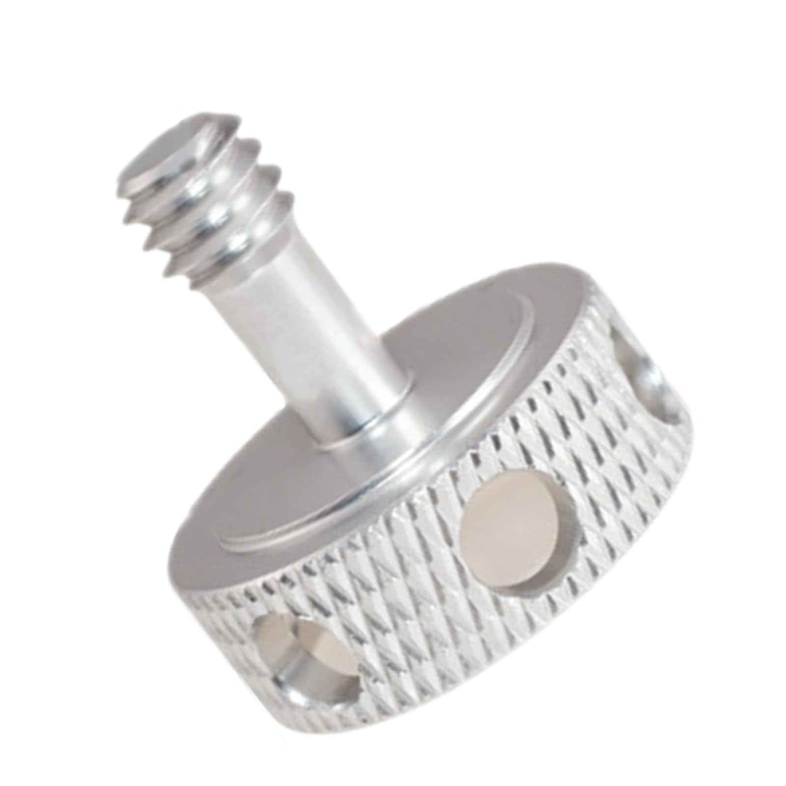 Peilinze Silver Aluminum Alloy Thumb Screw Camera Tripod Head Adjustment Screw 1/4Inch Interfaces For Dslr And Lighting Equipment