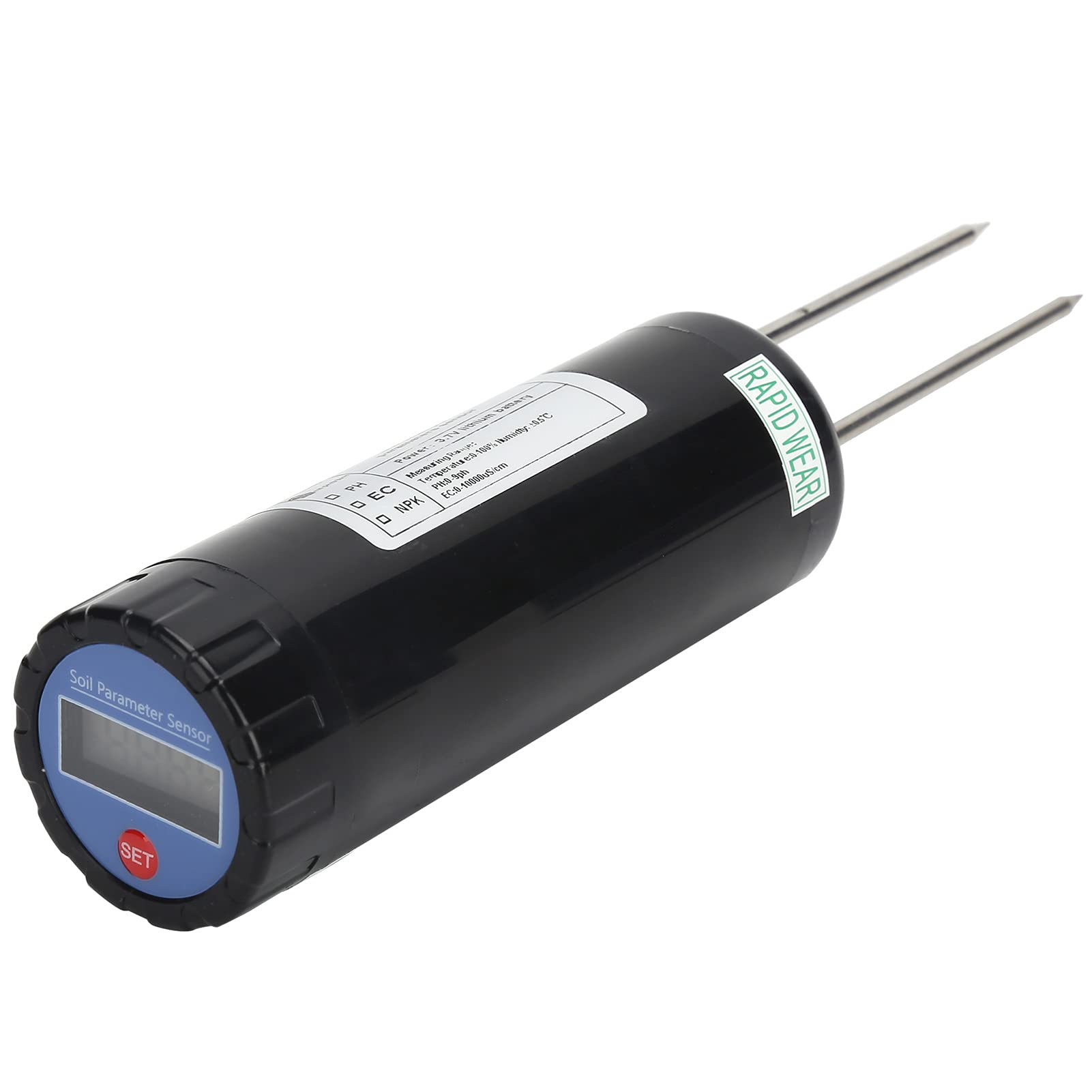 Probador de Suelo de 3 Sondas de Acero Inoxidable 304, Conductímetro de Humedad del Suelo de Alta Precisión para los Amantes de la Jardinería