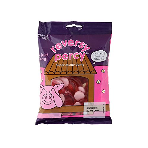 (Marks & Spencer (�}�[�N�X���X�y���T�[)) Reversy�p�[�V�[�X�[�p�[�X�e�B�b�L�[���s��170�O���� (x2) - Marks & Spencer Reversy Percy Super Sticky Gums 170g (Pack 