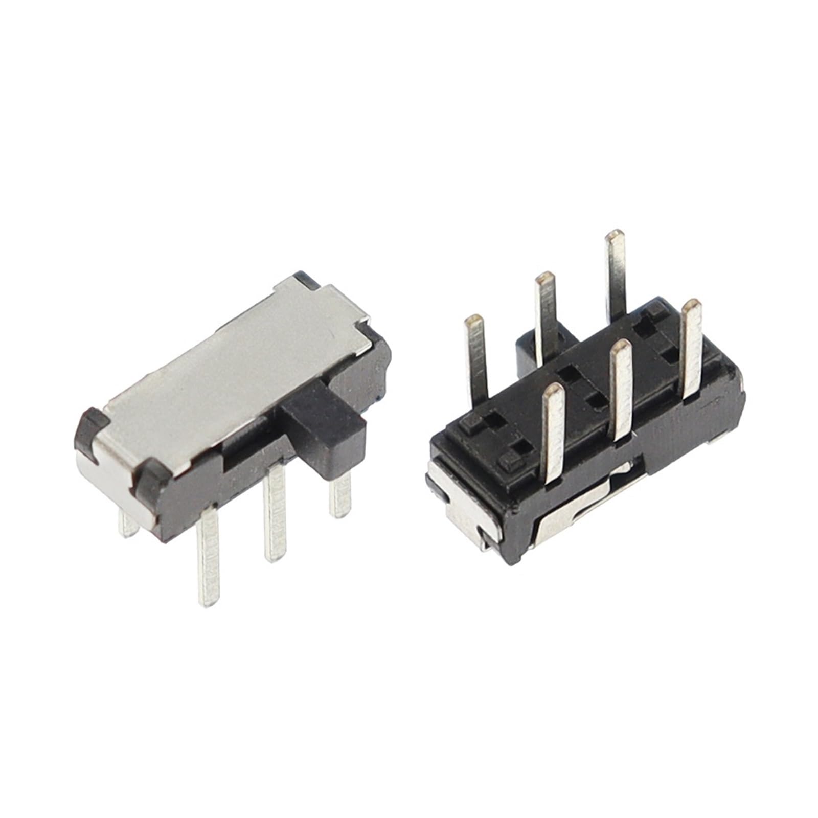 Interruptor de pie 50 interruptores deslizantes táctiles Miniatura de 6 Pines, Color Negro, con inserción Directa, for Seis pies