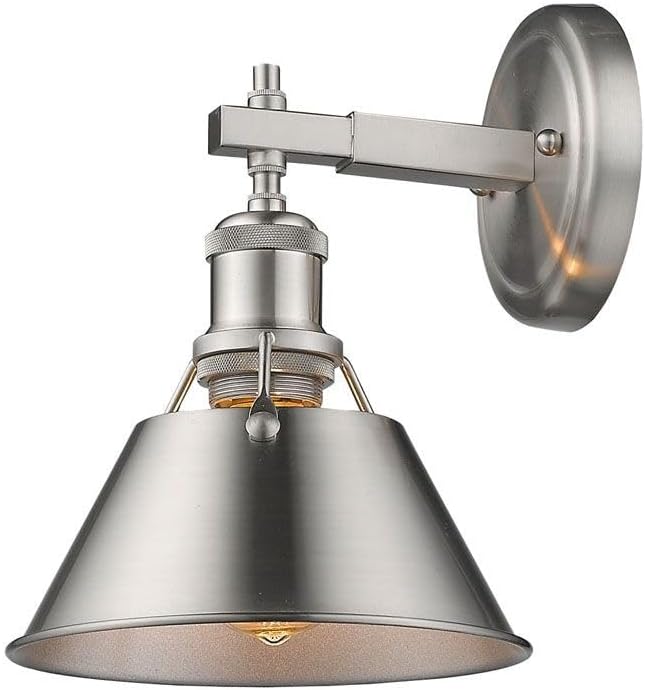 1 Light Vintage Industrial Bathroom Vanity in Aged Brass and Rubbed Bronze Shade-Matte Black Finish-Opal Shade Color Industrial Vanity Lighting 170-Bel-4476290