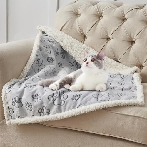 Tout Doux – Couverture Imperméable Réversible Flanelle & Sherpa pour Chien et Chat | Plaid Lavable, Durable et Résistant pour Animaux | Protection...