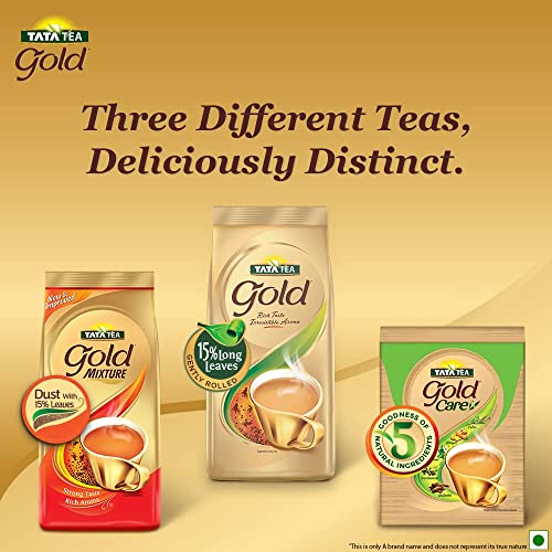 Image of Tata Tea Gold | Premium Assam teas with Gently Rolled Aromatic Long Leaves | Rich & Aromatic Chai | Black Tea | 500g (Pack of 2)
