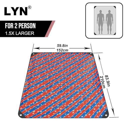 Image of LYN Heavy Duty Emergency Blanket Survival Gear Waterproof Insulated Blanket Emergency Tarp for Camping, Hiking, Bushcraft