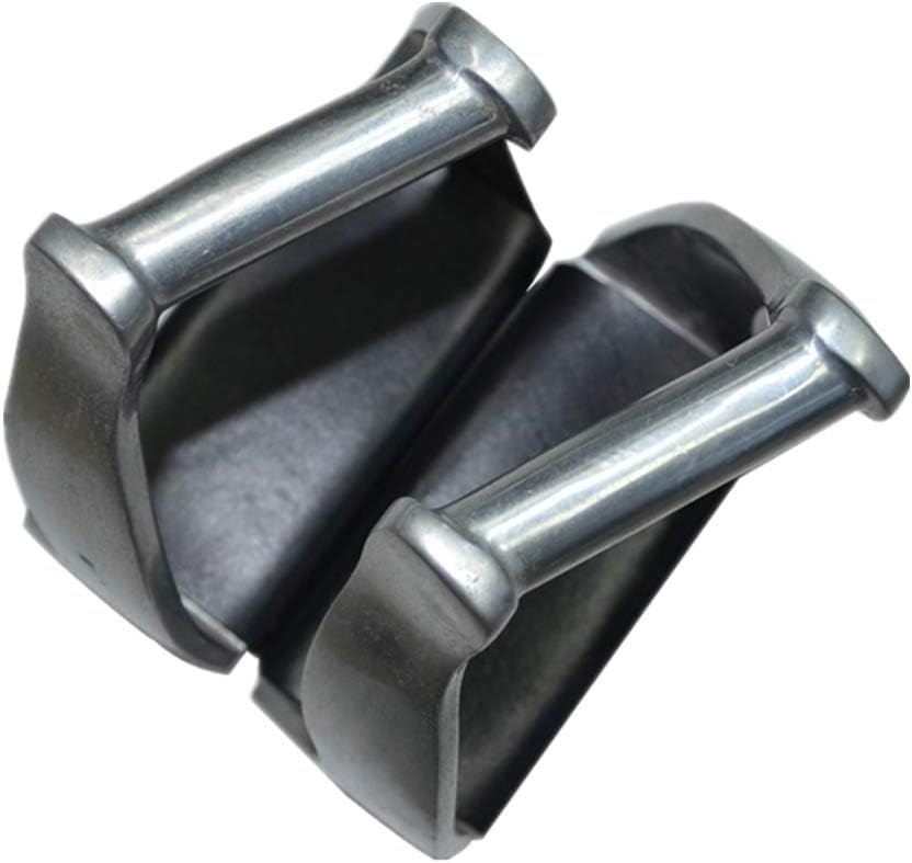 UNISTRENGH Western Stirrups Stainless Steel 2 English Stirrups for Horse Riding Saddle, with Cowhide Pedal Padded